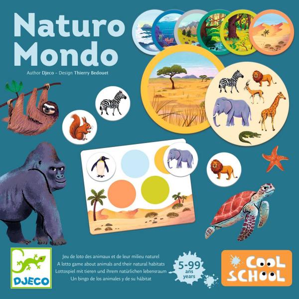 Jeu de lotos des animaux :Naturo Mondo  - Djeco-DJ00810