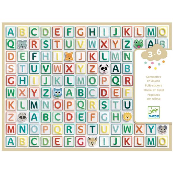 Gommettes alphabet - Djeco-DJ09078