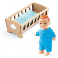 Maison de poupée : Figurine Bébé Sacha