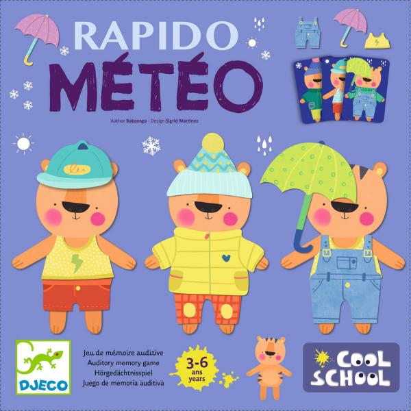 Jeu de mémoire auditive : Rapido Météo - Djeco-DJ08527