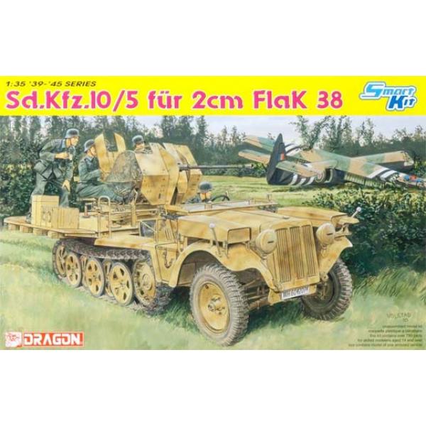 Sd.Kfz.10/5 et FlaK 38 Dragon 1/35 - T2M-D6676