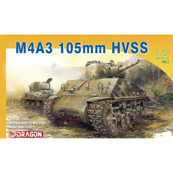 M4A3 105mm HVSS Dragon 1/72 - T2M-D7313
