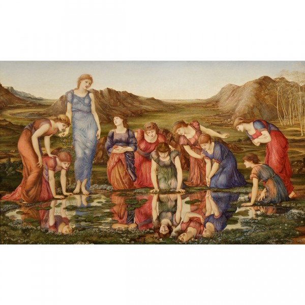Puzzle 1000 pièces : Edward Burne-Jones : Le miroir de Vénus - Dtoys-72733BU01