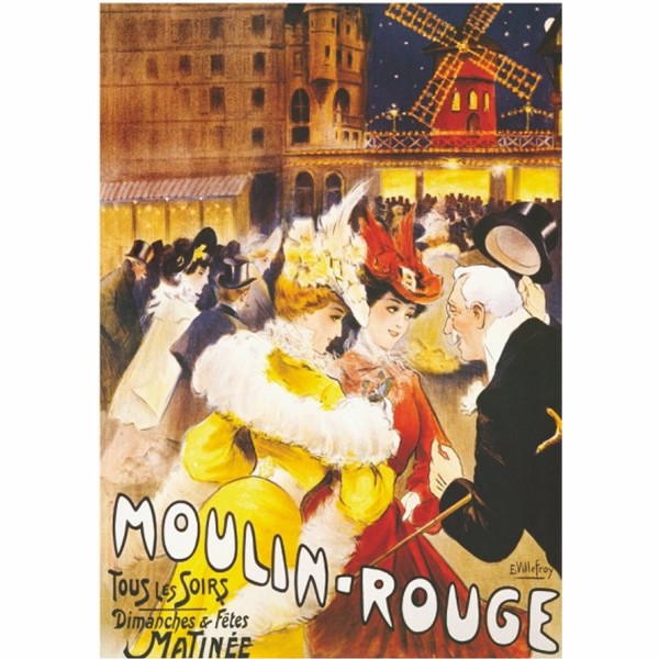 Poster vintage : Moulin-Rouge - DToys-67579PS08