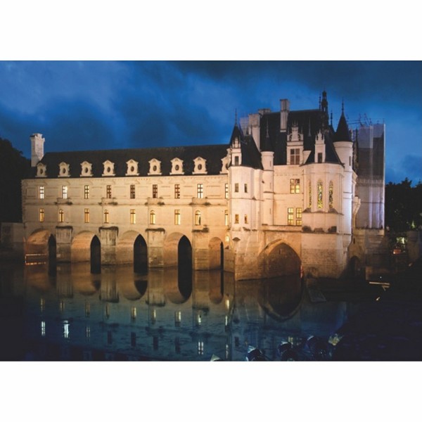 Puzzle 1000 pièces - Château de France : Château de Chenonceau - DToys-67562FC03