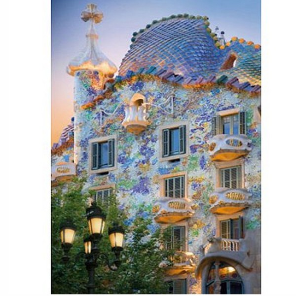 Puzzle 1000 pièces - Découverte de l'Europe : Casa Batllo,Barcelone, Espagne - Dtoys-65995DE04