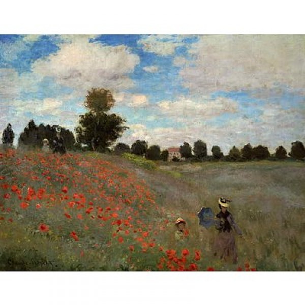 Puzzle 1000 pièces - Impressionnisme - Monet : Les coquelicots - Dtoys-66961IM02