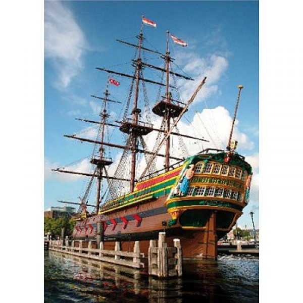 Puzzle 1000 pièces - Lieux célèbres : Amsterdam, Hollande - Dtoys-64288FP04