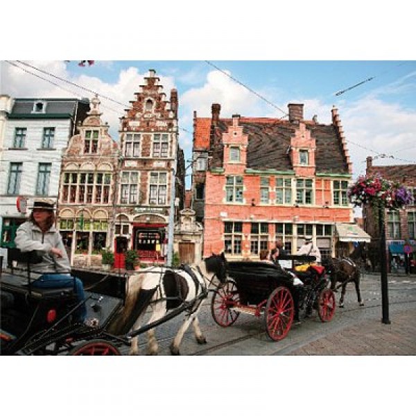 Puzzle 1000 pièces - Paysages : Gent, Belgique - Dtoys-62154EC08