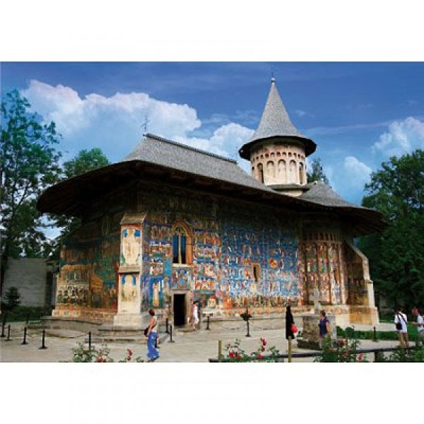 Puzzle 1000 pièces - Roumanie : Monastère Voronet - Dtoys-63038MN02
