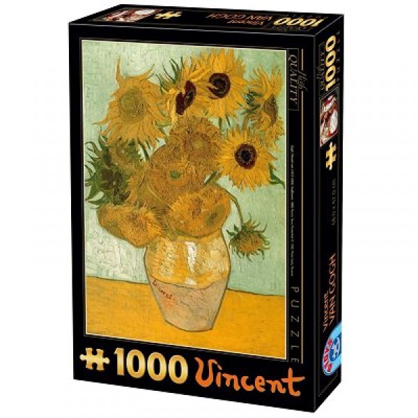 Puzzle 1000 pièces - Van Gogh : Les tournesols - Dtoys-66916VG01
