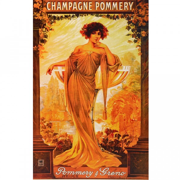 Puzzle 1000 pièces - Vintage Posters : Champagne Pommery - DToys-67555VP06