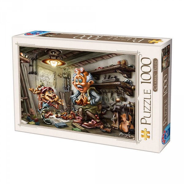 Puzzle 1000 pièces : Contes de fées : Pinocchio - Dtoys-72894CT01