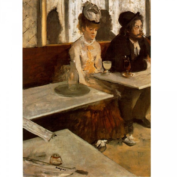 Puzzle 1000 pièces : Edgard Degas : Dans un café L'Absinthe - Dtoys-72801DE01