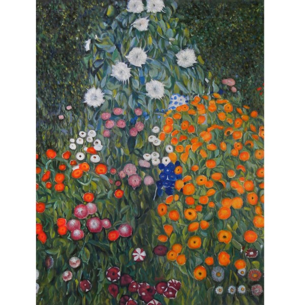 Puzzle 1000 pièces : Gustav Klimt : Jardin de ferme - Dtoys-66923KL09
