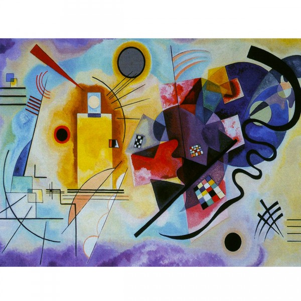 Puzzle 1000 pièces : Kandinsky : Jaune-Rouge-Bleu - Dtoys-72849KA03