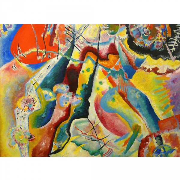 Puzzle 1000 pièces : Kandinsky : Painting with Red Spot - Dtoys-72849KA02