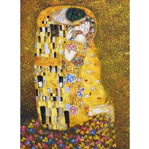 Puzzle 1000 pièces - Klimt : Le baiser - Dtoys-66923KL01