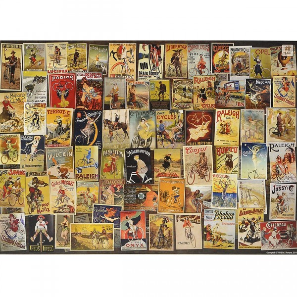 Puzzle 1000 pièces : Vintage : Publicités : Vélos - Dtoys-67555VP11