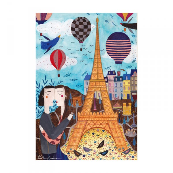 Puzzle 1000 pièces : Andrea Kürti : Paris - Dtoys-73730CI01