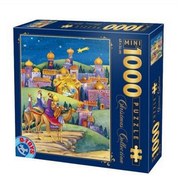 Puzzle 1000 pièces mini - Christmas Collection : Arrivée en ville - DToys-67371CM01