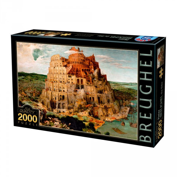 Puzzle 2000 pièces : Brueghel : La Tour de Babel - Dtoys-72900BR01