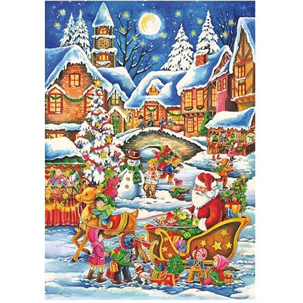 Puzzle 240 pièces - Christmas Collection : A bord du traineau - DToys-67647CH02