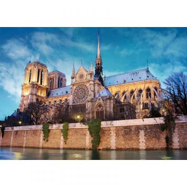 Puzzle 500 pièces - Paysages : Cathédrale Notre Dame de Paris - Dtoys-50328AB34