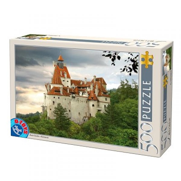 Puzzle 500 pièces - Roumanie : Château de Bran. - Dtoys-63052RM02