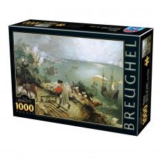 1000 Teile Puzzle: Fall des Ikarus, Pieter Brueghel