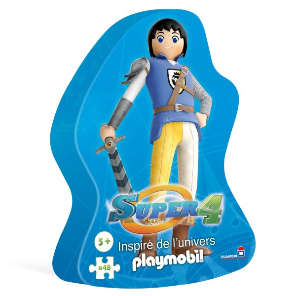 Puzzle 48 pièces : Super 4 , inspiré de l'univers Playmobil : Prince Alexandre - Dujardin-62102