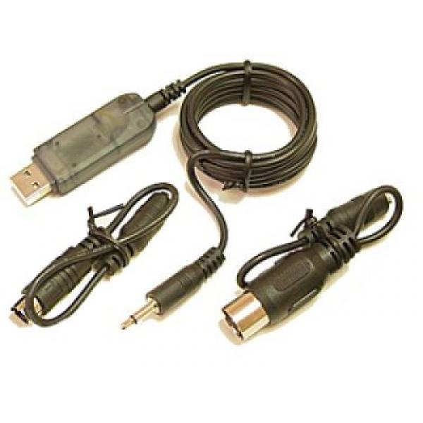 USB set cable simulateur (avec adaptateur Futaba) - DYN-DYU-1005