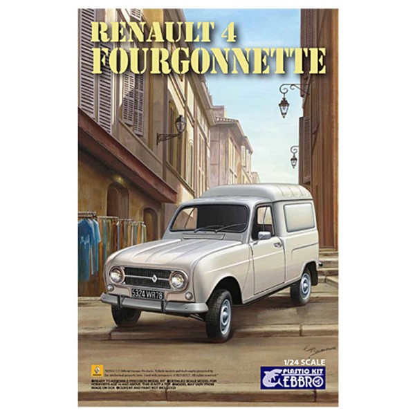 Maquette voiture :  Renault 4 Fourgonnette - Ebbro-EBR25003