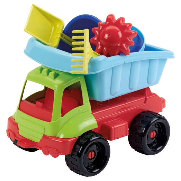 Camion 34 cm garni de jouets de plage - Ecoiffier-0504