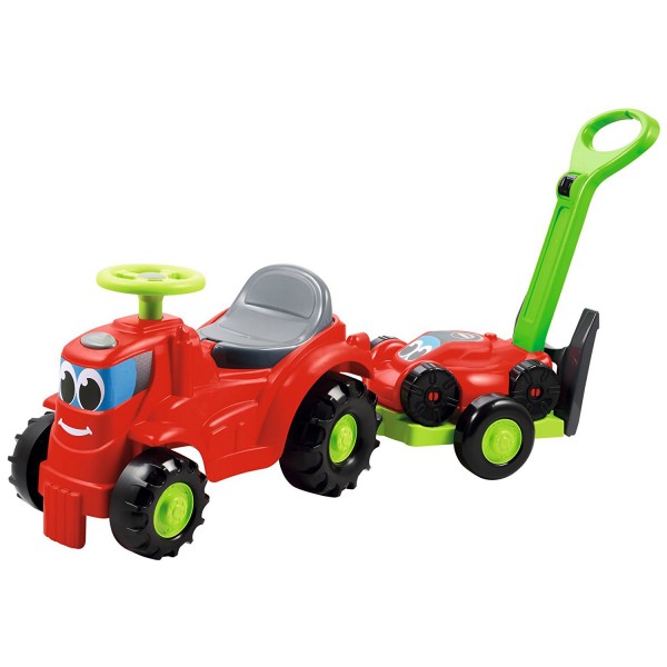 Porteur Tracteur avec remorque tondeuse - Ecoiffier-350