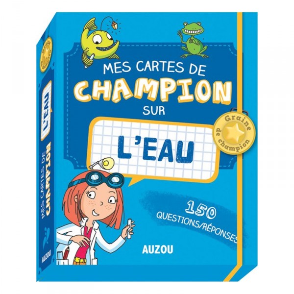 Jeu de cartes éducatif : Cartes Champion Eau - Auzou-AU2896