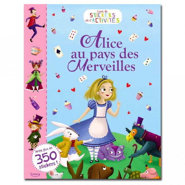 Livre de stickers et d'activités : Alice au pays des merveilles - Kimane-AU08351