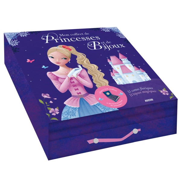 Mon coffret de Princesses et de Bijoux : Livre + Bijoux - Auzou-AU2884