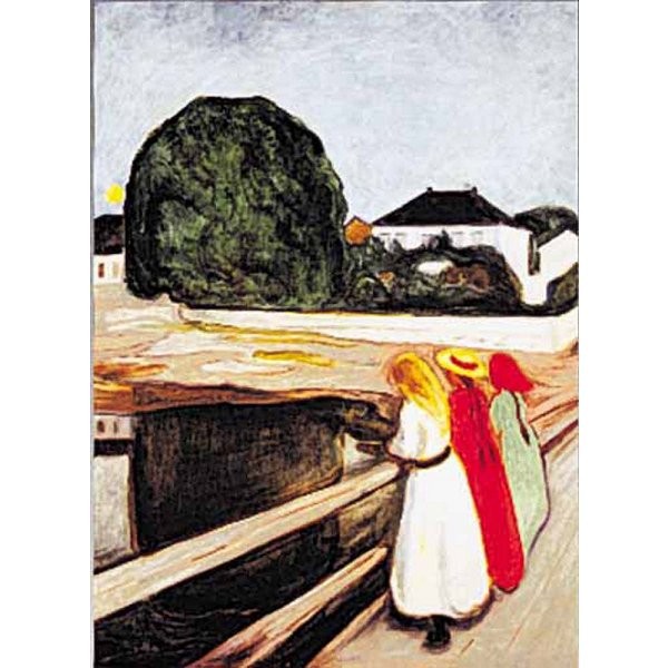 Puzzle 1000 pièces - Munch : Trois jeunes filles sur le pont - Ricordi-16115