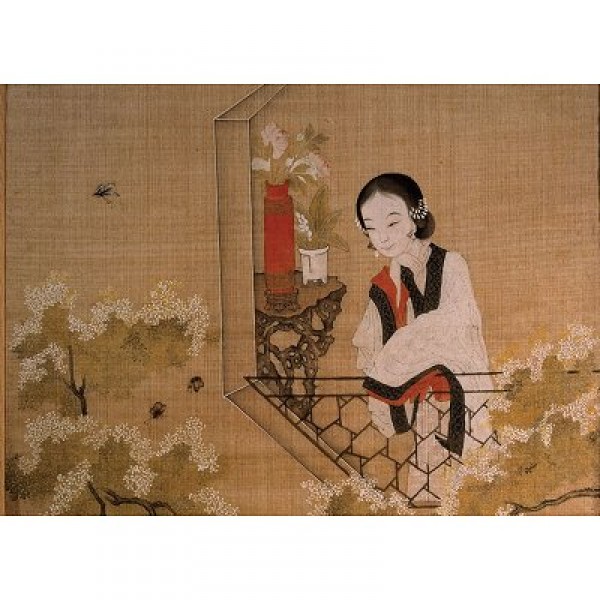 Puzzle 1000 pièces - Art Chinois : Reflet de femme - Ricordi-2801N24019