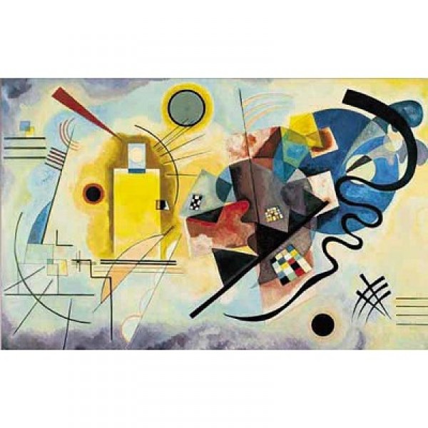 Puzzle 1000 pièces - Art - Kandinsky : Jaune, Rouge, Bleu - Ricordi-2801N14450G