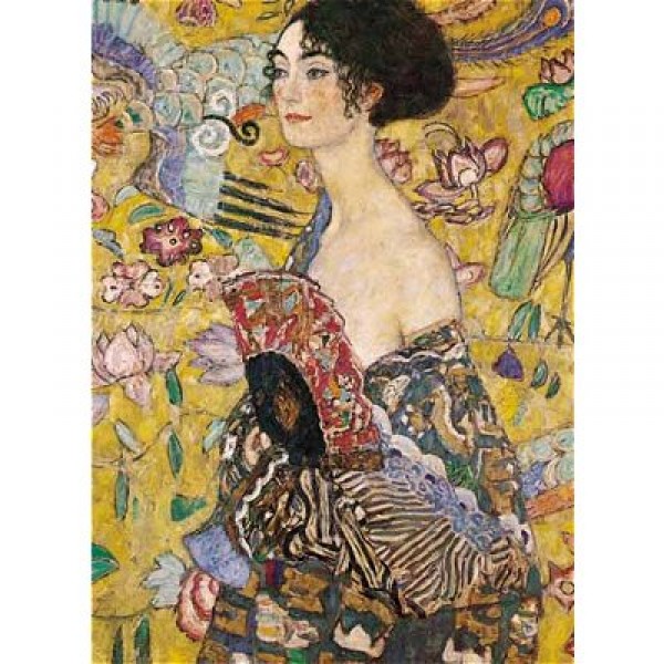 Puzzle 1000 pièces - Art - Klimt : La femme à l'éventail - Ricordi-16021