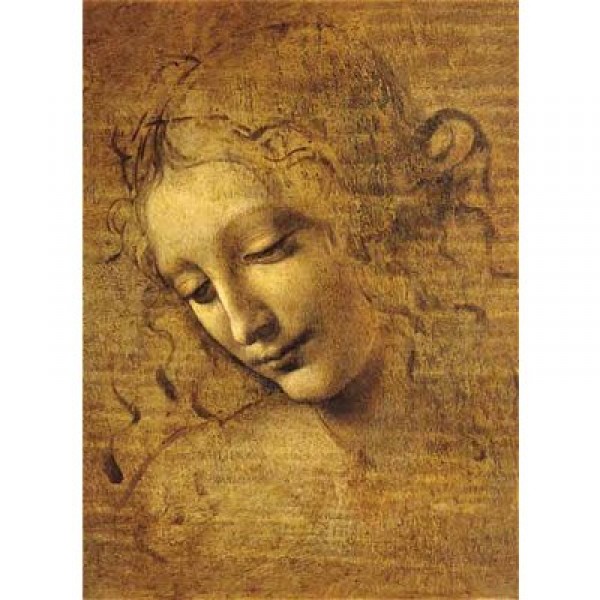 Puzzle 1000 pièces - Art - Léonard de Vinci : Visage de Giovane Fanciulla - Ricordi-16018