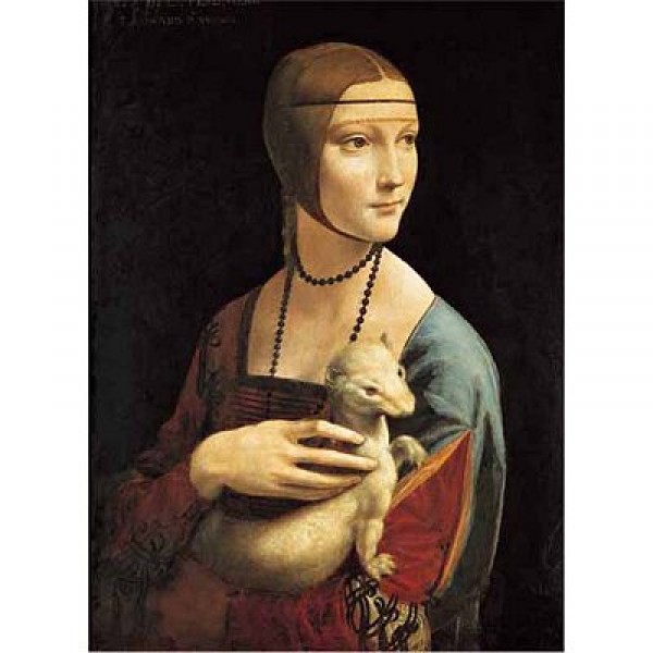 Puzzle 1000 pièces - Léonard de Vinci : La dame à l'Hermine - Ricordi-24001