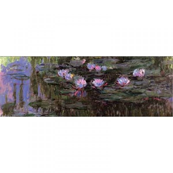 Puzzle 1000 pièces panoramique - Monet : Nymphéas - Ricordi-25010