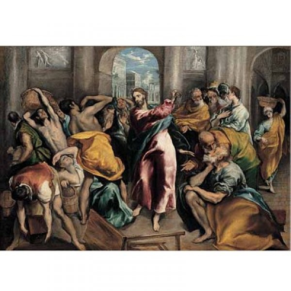 Puzzle 1500 pièces - Art - El Greco : Le Christ chassant les marchands du Temple - Ricordi-16010