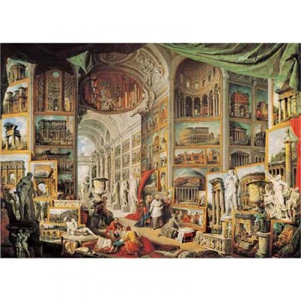 Puzzle 1500 pièces - Art - Pannini : Vue de la Rome Antique - Ricordi-2901N09688G