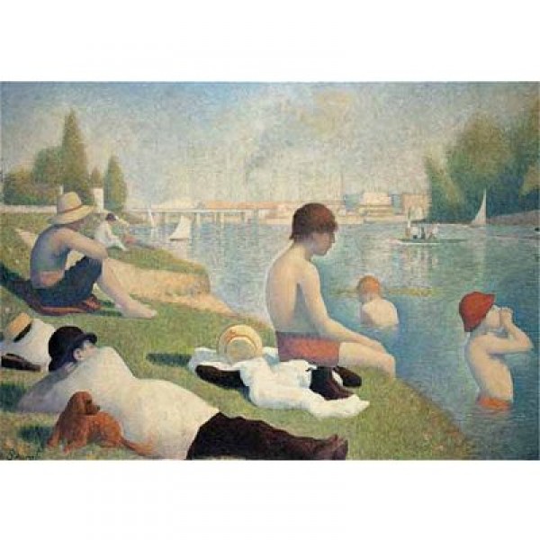 Puzzle 1500 pièces - Art - Seurat : Bain à Asnières, 1884 - Ricordi-16012
