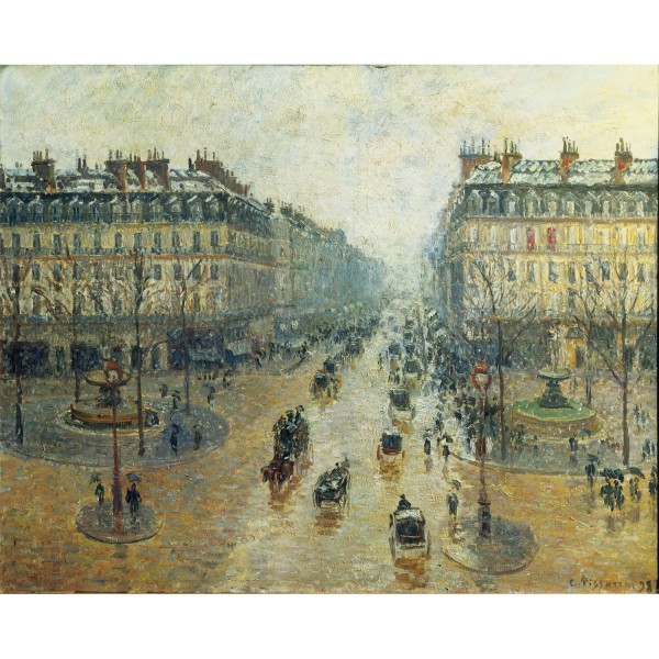 Puzzle 1500 pièces : Avenue de l'Opéra à Paris, Camille Pissarro - Ricordi-2901N26013