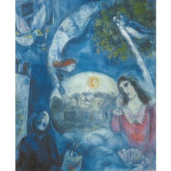 Puzzle 1500 pièces - Chagall : Autour d'elle - Ricordi-16199